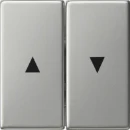 Gira System 55 bedieningselement tweedelige wip RVS 0294600