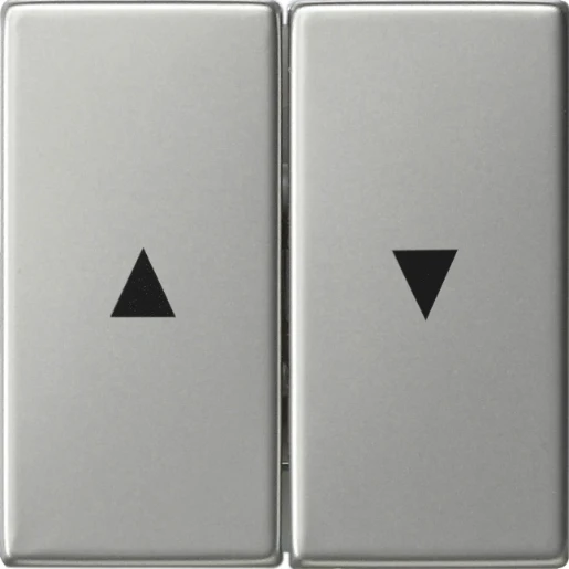 Gira System 55 bedieningselement tweedelige wip RVS 0294600