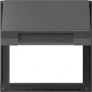 Gira TX_44 Adapterraam klapdeksel antraciet RAL 7016 065467