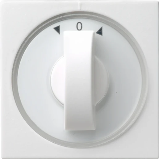 Gira System 55 Afdekking draaiknop tijdschakelaar knevelgreep wit RAL 9010 066603