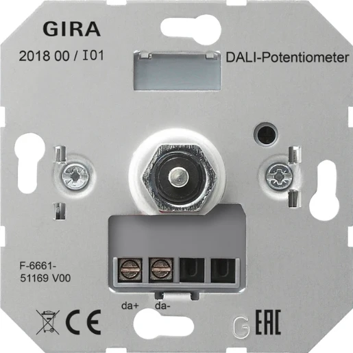 Gira Non-Design UP dali potentiometer basiselement Dimbaar Dali Draai/drukknop 201800