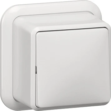 Gira Wipschakelaar uit Wisselschakelaar opbouw wit RAL 9010 IP20 010611