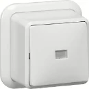 Gira wipdrukcontact wisseldrukcontact tl + k/p opbouw Wip Glanzend wit RAL 9010 015611