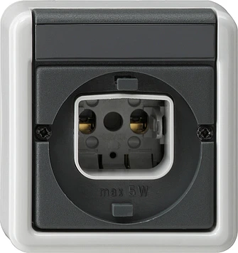 Gira SW Lichtsignaaleenheid Basiselement opbouw grijs IP44 016135