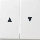 Gira System 55 bedieningselement tweedelige wip wit RAL 9010 029403