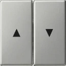 Gira System 55 bedieningselement tweedelige wip RVS 0294600