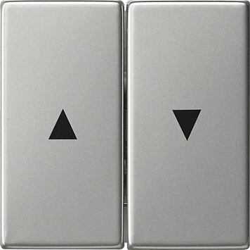 Gira System 55 bedieningselement tweedelige wip RVS 0294600