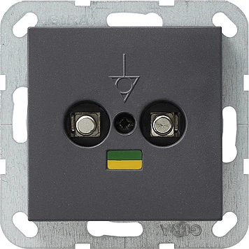 Gira System 55 Potentiaalvereffeningscontactdoos inbouw antraciet 040528