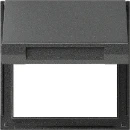 Gira TX_44 Adapterraam klapdeksel antraciet RAL 7016 065467