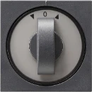 Gira System 55 Afdekking draaiknop tijdschakelaar knevelgreep antraciet 066628