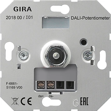 Gira Non-Design UP dali potentiometer basiselement Dimbaar Dali Draai/drukknop 201800