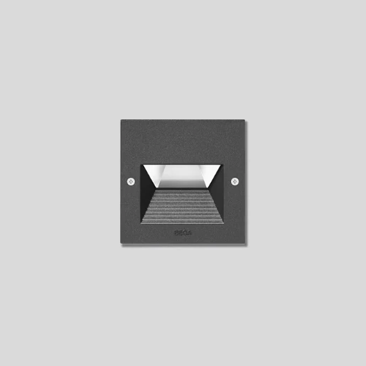 Bega LED Armatuur 3000K 2.7W 80x80mm inbouw wand plafond antraciet 22230K3