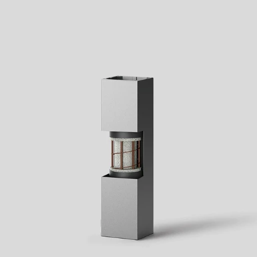 Bega Bollards paal voetpadverlichting 875x220mm vierkant aluminium 84016A