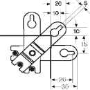 Hensel RVS bevestigingsbeugels (set 4 stuks) voor uitwendige bevestiging