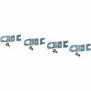 Hensel RVS bevestigingsbeugels (set 4 stuks) voor uitwendige bevestiging