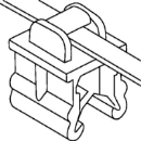 Hellermann Tyton kabelbundelband klemvoet 200x4.6mm Kunststof zwart 156-04602