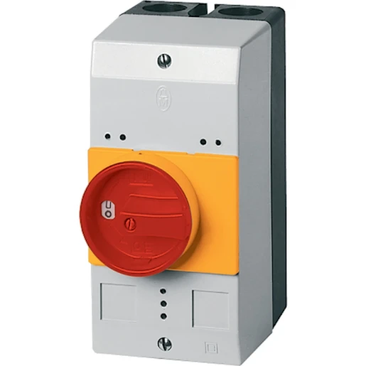 Eaton Kunststof kast ip55 voor pkzm0 met knop rood/geel