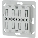 Eaton xComfort Pulsdrukker 55x55mm zonder LED 4-kanalen grijs RAL 7035 126031