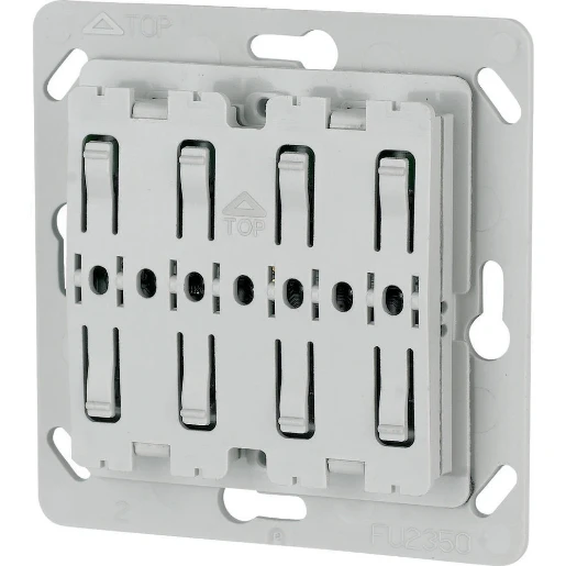 Eaton xComfort Pulsdrukker 55x55mm zonder LED 4-kanalen grijs RAL 7035 126031