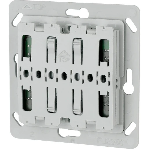 Eaton xComfort Pulsdrukker 55x55mm 2-kanalen grijs RAL 7035 126030