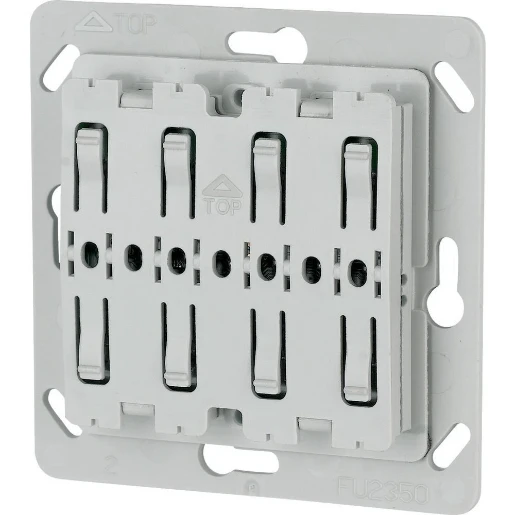 Eaton xComfort Pulsdrukker 55x55mm zonder LED 4-kanalen grijs RAL 7035 126031