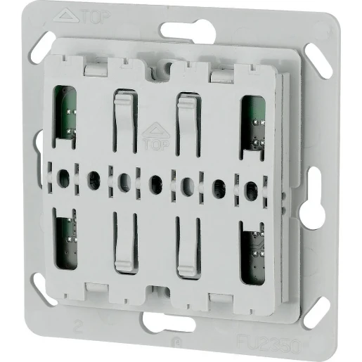 Eaton xComfort Pulsdrukker 55x55mm 2-kanalen grijs RAL 7035 126030