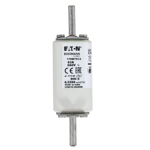 Eaton HOGE SNELHEID ZEKERING Smeltpatroon (mes) Bovenkenmelder 63A