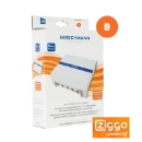 Hirschmann Retourgeschikte versterker + MoCA uitgang 1-in 4-uit 8.5dB retour Actief 2dB 5-65 MHz 695004725