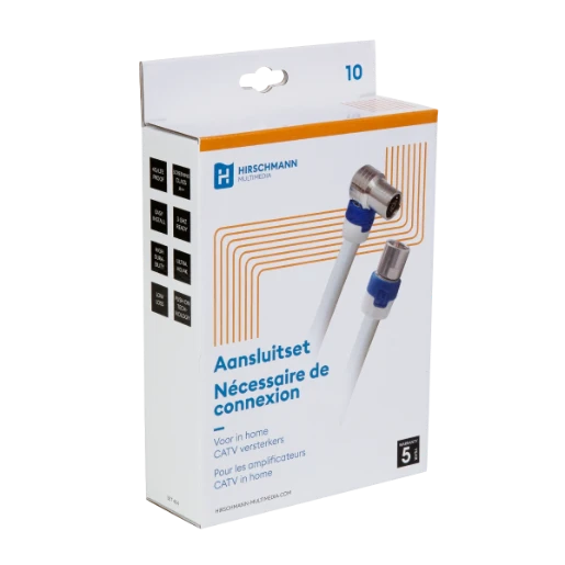 Hirschmann Connectie kit binnenhuis CATV versterkers 0.5m IEC F-Quick 695020495