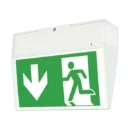 Eaton Blessing Euro X led noodverlichtingsarmatuur Vluchtwegindicatie Wandopbouw grijs IP54 met pictogram 40071354901