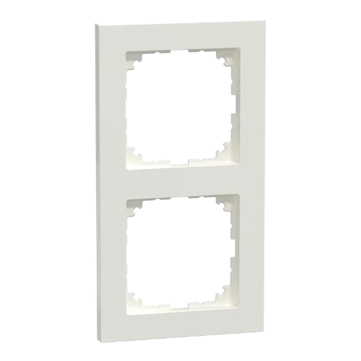 Merten System-M Afdekraam PW 2-voudig Horizontaal en verticaal RAL 9010 IP20 MEG4020-3619