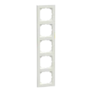 Merten System-M Afdekraam PW 5-voudig Horizontaal en verticaal RAL 9010 IP20 MEG4050-3619