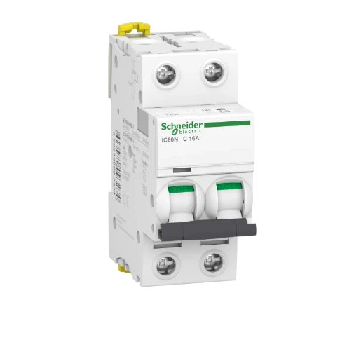 Schneider Electric Acti9 Installatieautomaat C16 C karakteristiek 16A 2P 2TE A9F79216