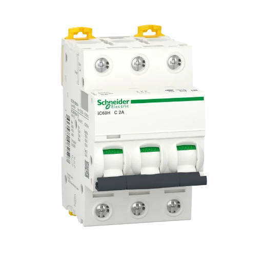 Schneider Electric Acti9 Installatieautomaat C2 C karakteristiek 2A 3P 3TE A9F84302