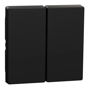 Merten Ocean plastic systeem M tweedelige wip zwart RAL 9005 MEG3400-0403