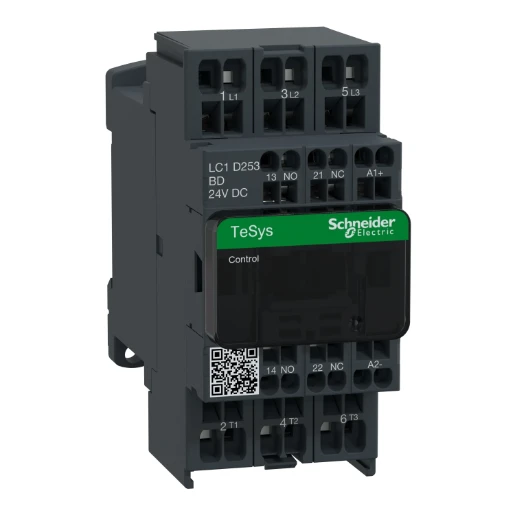 Schneider Electric Tesys Magneetschakelaar DC 11kw 25A AC3 Veerklemaansluiting 3cont