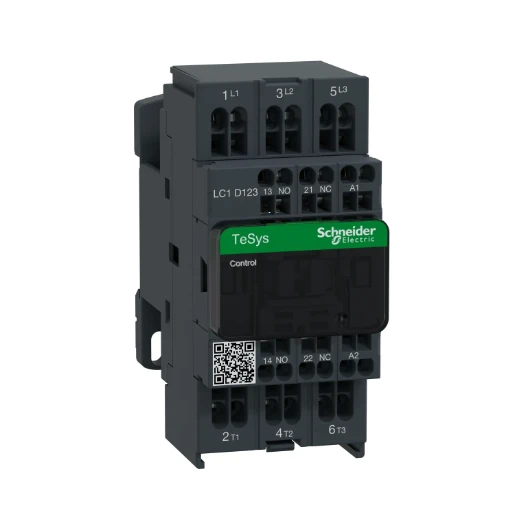 Schneider Electric Tesys Magneetschakelaar AC 5,5kw 12A AC3 Veerklemaansluiting 3cont