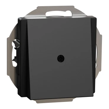 Merten Kabeluitgang gerecycled Systeem M Leidinguitvoer Basiselement met centrale afdekplaat Zonder label zwart MEG4071-0403