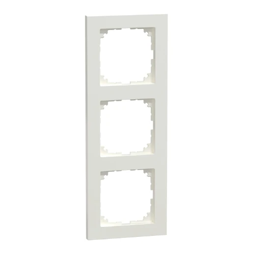 Merten System-M Afdekraam PW 3-voudig Horizontaal en verticaal RAL 9010 IP20 MEG4030-3619