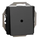 Merten Kabeluitgang gerecycled Systeem M Leidinguitvoer Basiselement met centrale afdekplaat Zonder label zwart MEG4071-0403