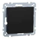 Merten Blindplaat gerecycled Systeem M Blindkap Basiselement met centrale afdekplaat Zonder label zwart MEG4075-0403