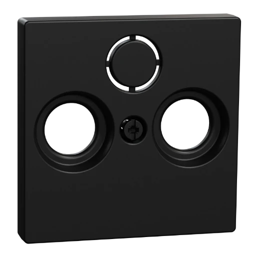 Merten Centraalplaat voor antennecontactdoos 2/3 gaten gerecycled Systeem M Satelliet Centraalplaat 3 connectoren Zonder label zwart MEG4123-0403