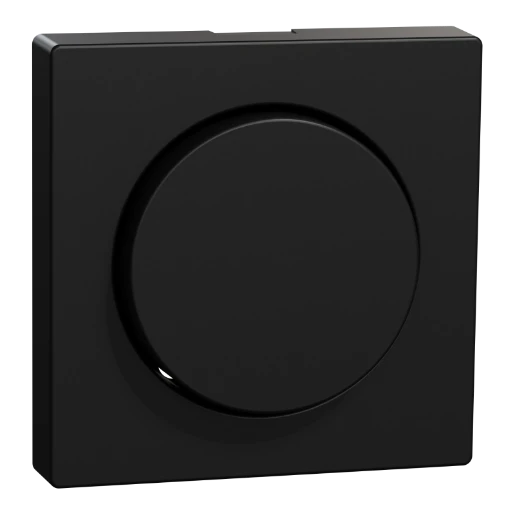 Merten Draaiknop gerecycled systeem M centraalplaat zwart RAL 9005 MEG5250-0403