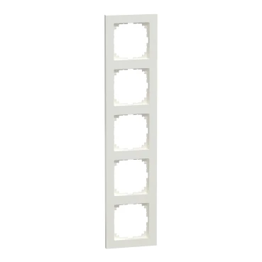 Merten System-M Afdekraam PW 5-voudig Horizontaal en verticaal RAL 9010 IP20 MEG4050-3619