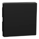 Merten Ocean plastic systeem M enkele wip zwart RAL 9005 MEG3300-0403