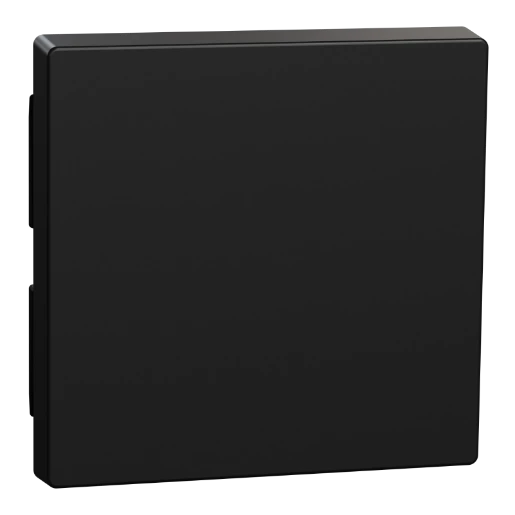 Merten Ocean plastic systeem M enkele wip zwart RAL 9005 MEG3300-0403