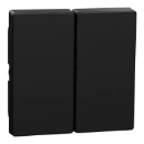 Merten Ocean plastic systeem M tweedelige wip zwart RAL 9005 MEG3400-0403