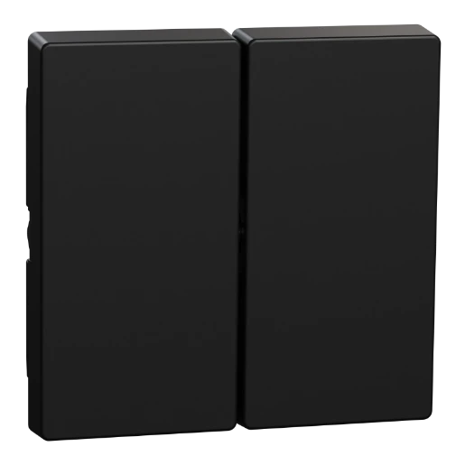 Merten Ocean plastic systeem M tweedelige wip zwart RAL 9005 MEG3400-0403