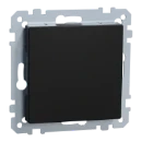 Merten Blindplaat gerecycled Systeem M Blindkap Basiselement met centrale afdekplaat Zonder label zwart MEG4075-0403