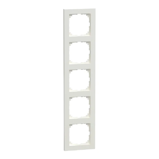 Merten System-M Afdekraam PW 5-voudig Horizontaal en verticaal RAL 9010 IP20 MEG4050-3619